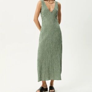 Afends Base Seersucker Maxi Dress